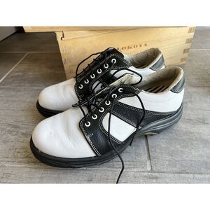Women’s FootJoy Contour Series White Black Golf Shoes Sz 5 M 94102 Designer
